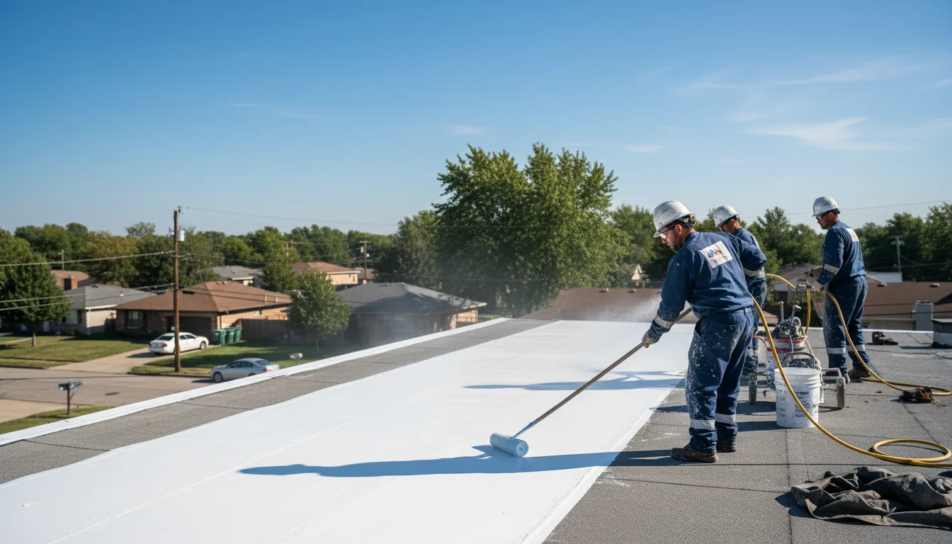 Commercial roof coating in Woodville, AL near me